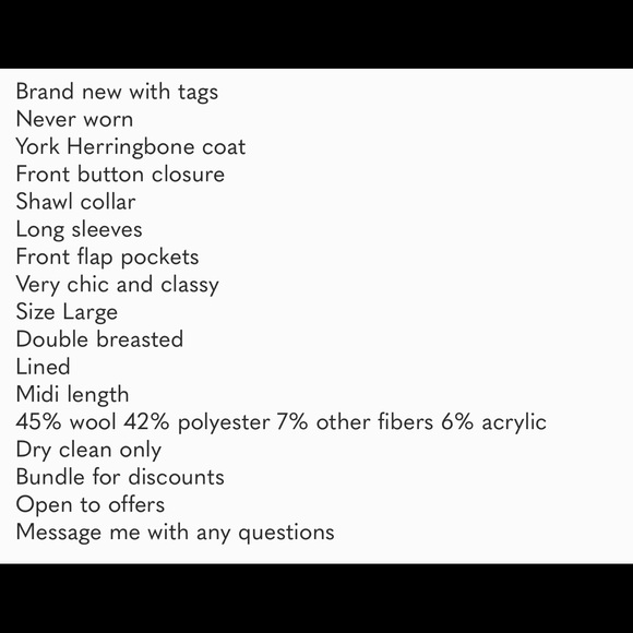 Herringbone Coat Reformation - Picture 2 of 5